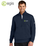 egis - NKDX6718 Nike Club Fleece Sleeve Swoosh 1/2-Zip
