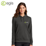egis - NKFD9889 Nike Women's Club Fleece Sleeve Swoosh Pullover Hoodie
